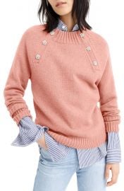 J Crew Sweater with Jeweled Buttons   at Nordstrom